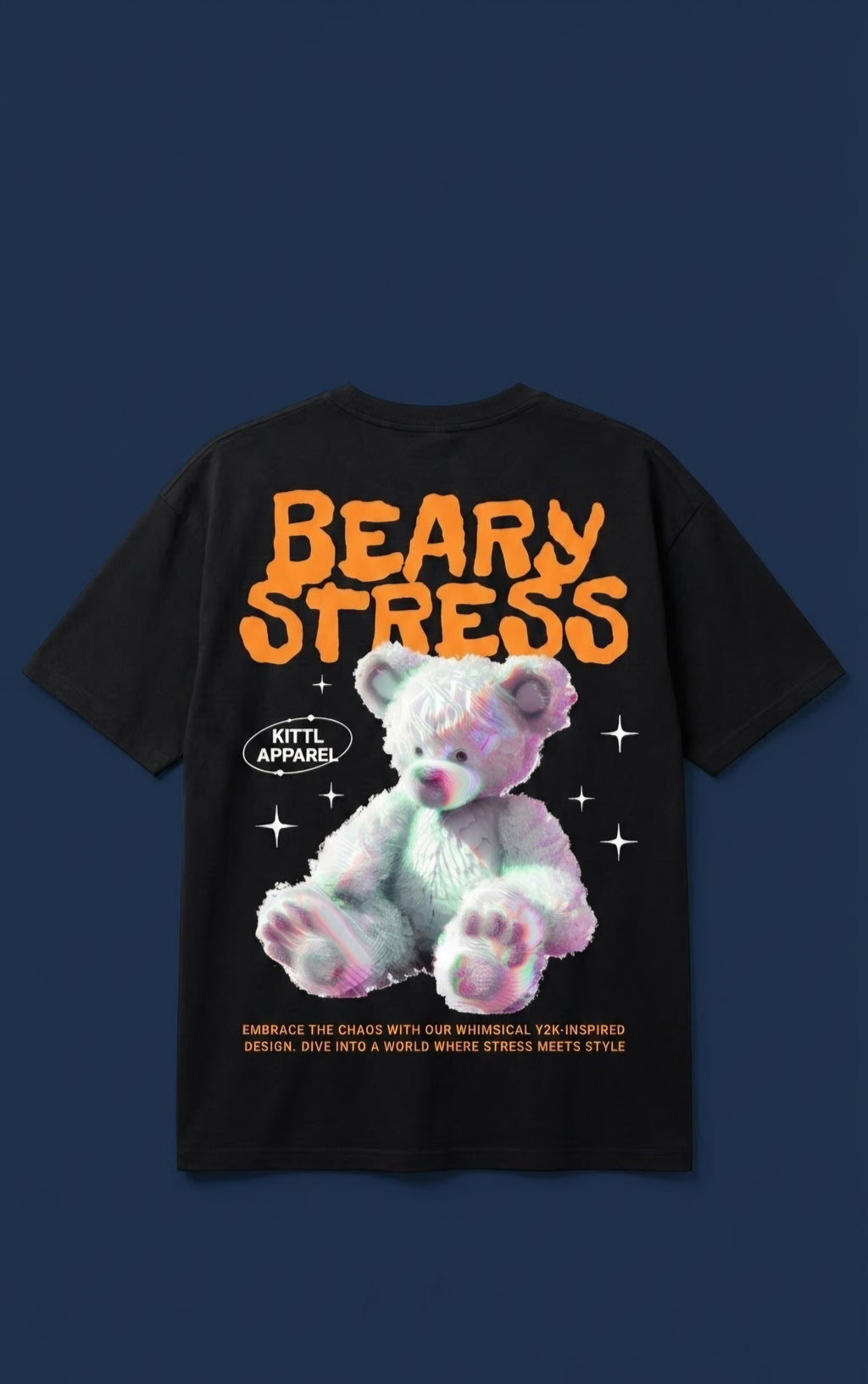 Beary Stress Oversized Graphic T-Shirt