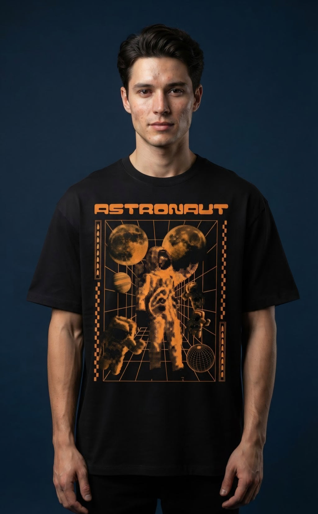 Astronaut Oversized Graphic T-Shirt Free FFC Mug
