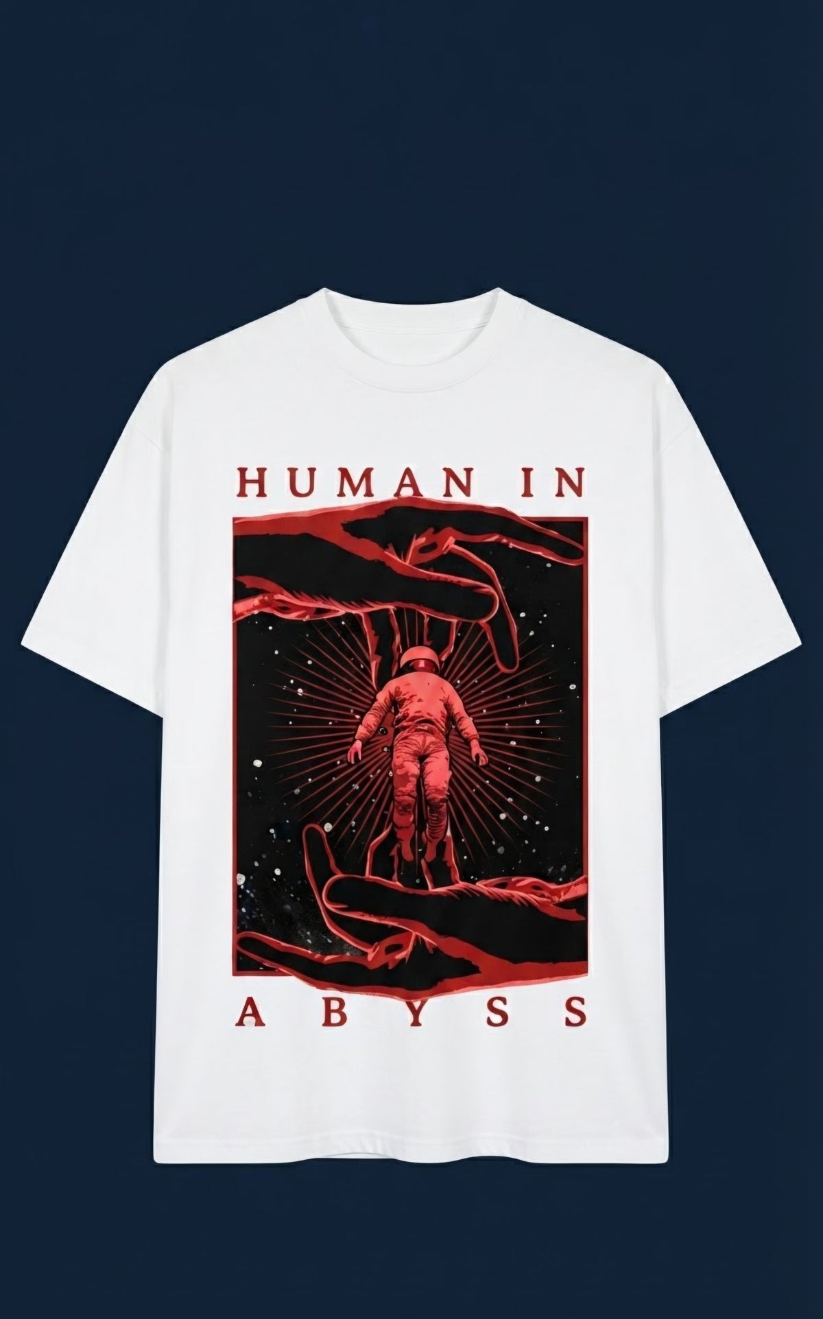 Human in Abyss Oversized Graphic T-Shirt Free FFC Mug