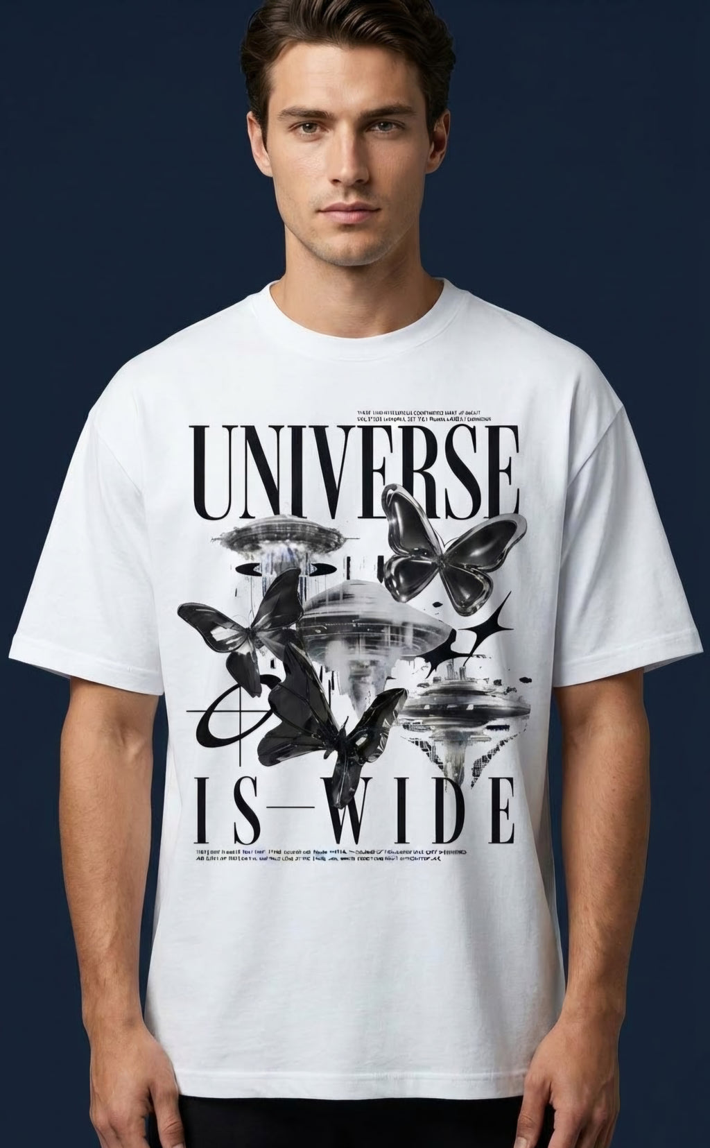 Universe Is Wide Oversized Graphic T-Shirt