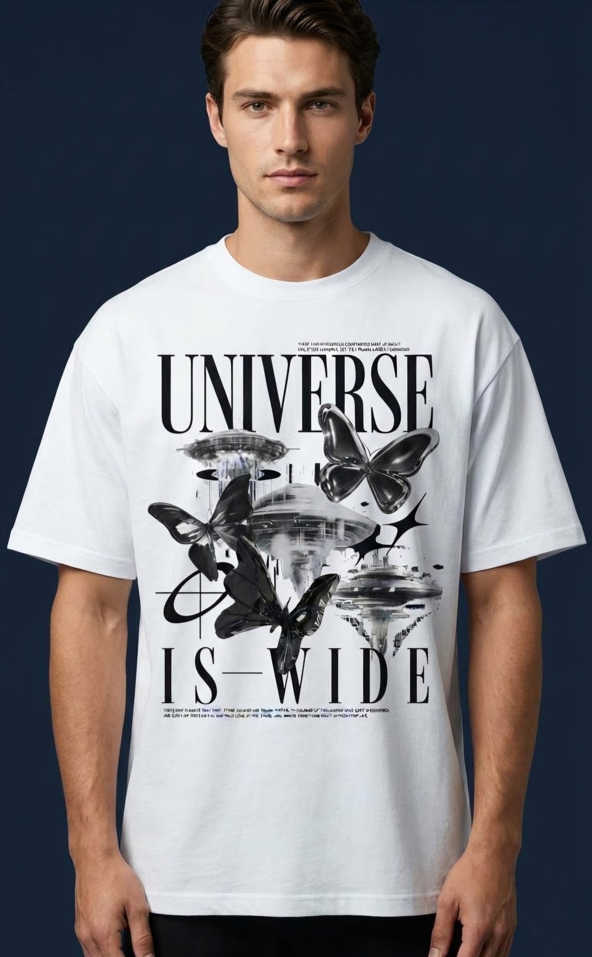 Universe Is Wide Oversized Graphic T-Shirt