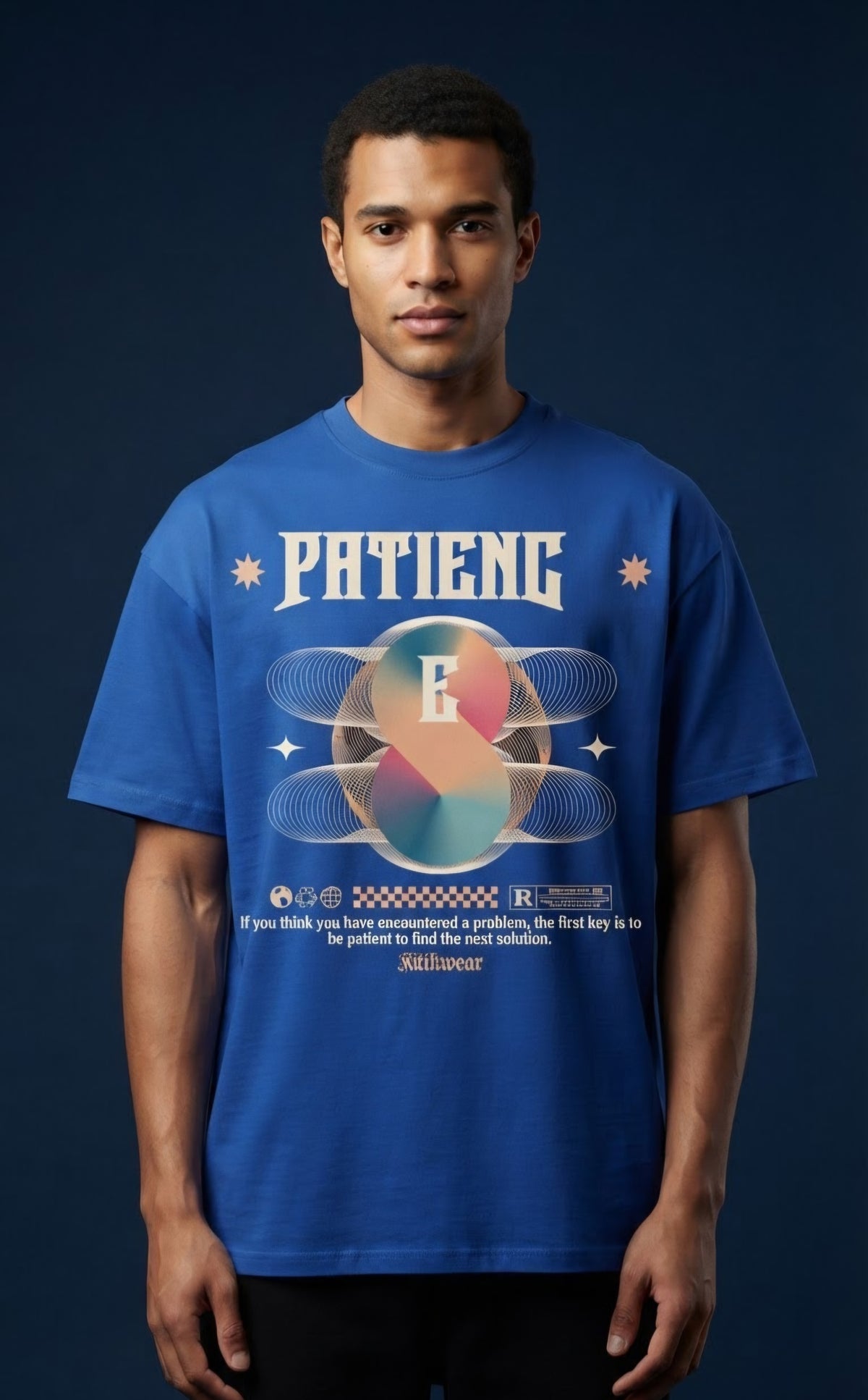 Patience Oversized Graphic T-Shirt