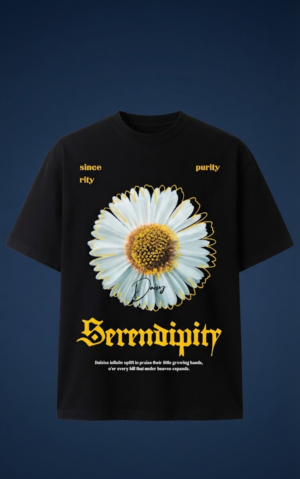 Serendipity Oversized Graphic T-Shirt Free FFC Mug