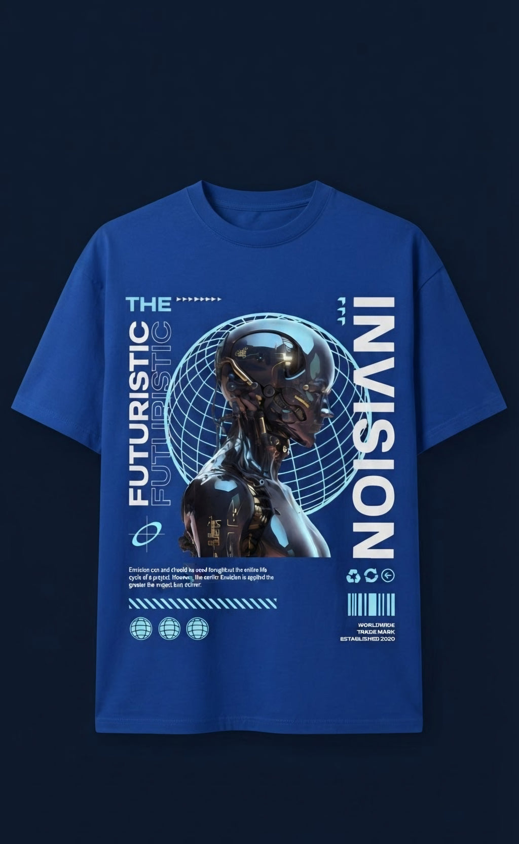 The Futuristic Envision Oversized Graphic T-Shirt Free FFC mug