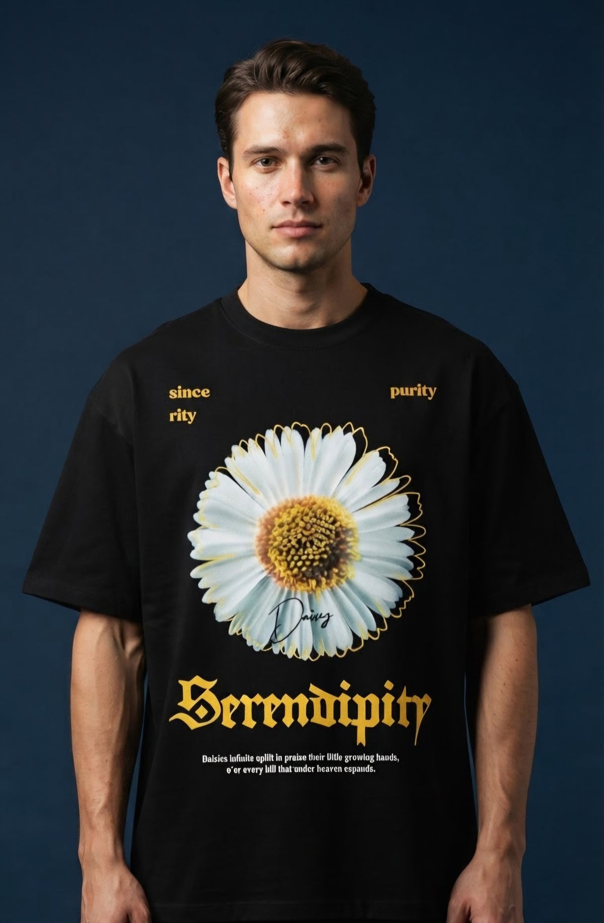Serendipity Oversized Graphic T-Shirt Free FFC Mug