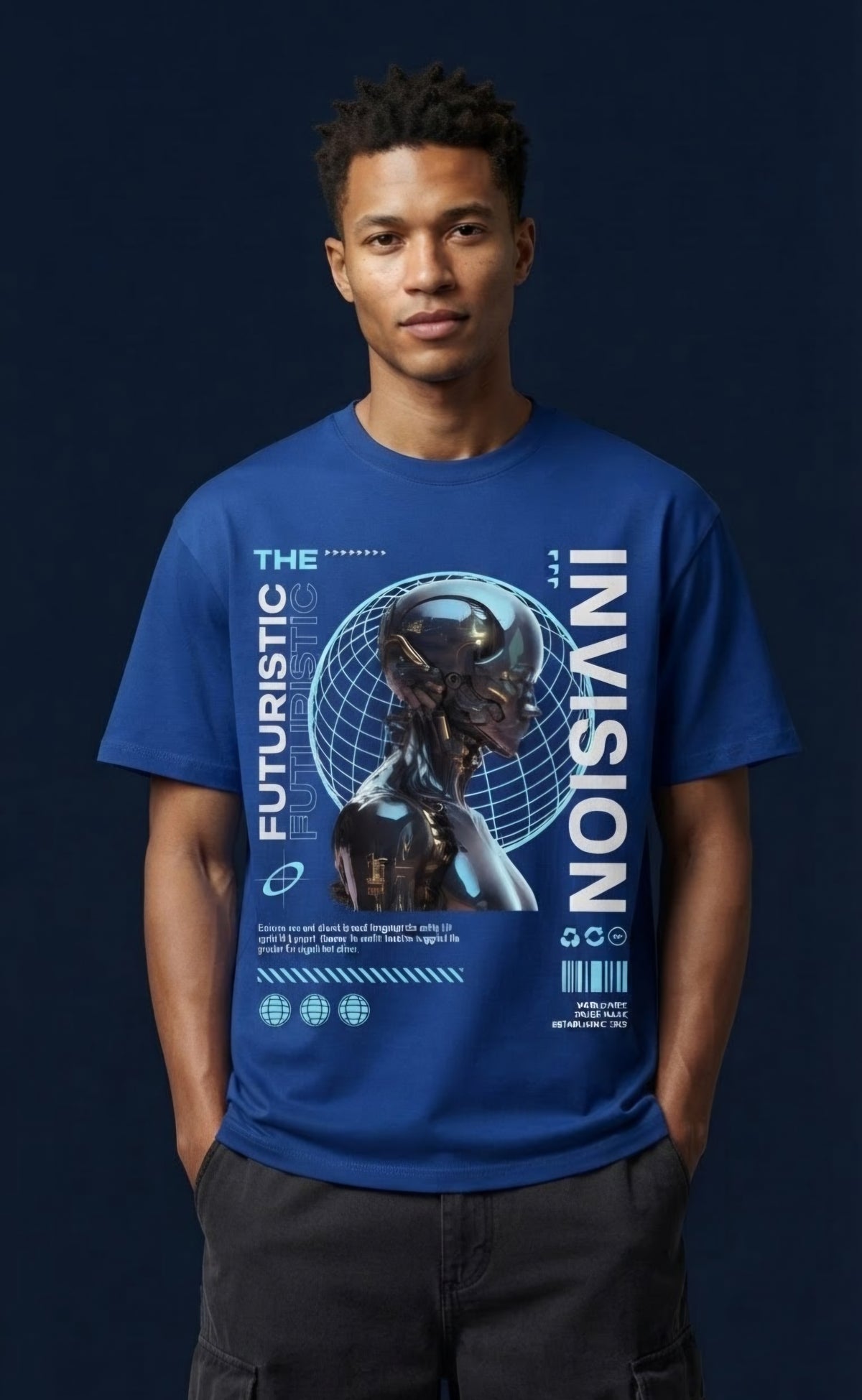 The Futuristic Envision Oversized Graphic T-Shirt Free FFC mug