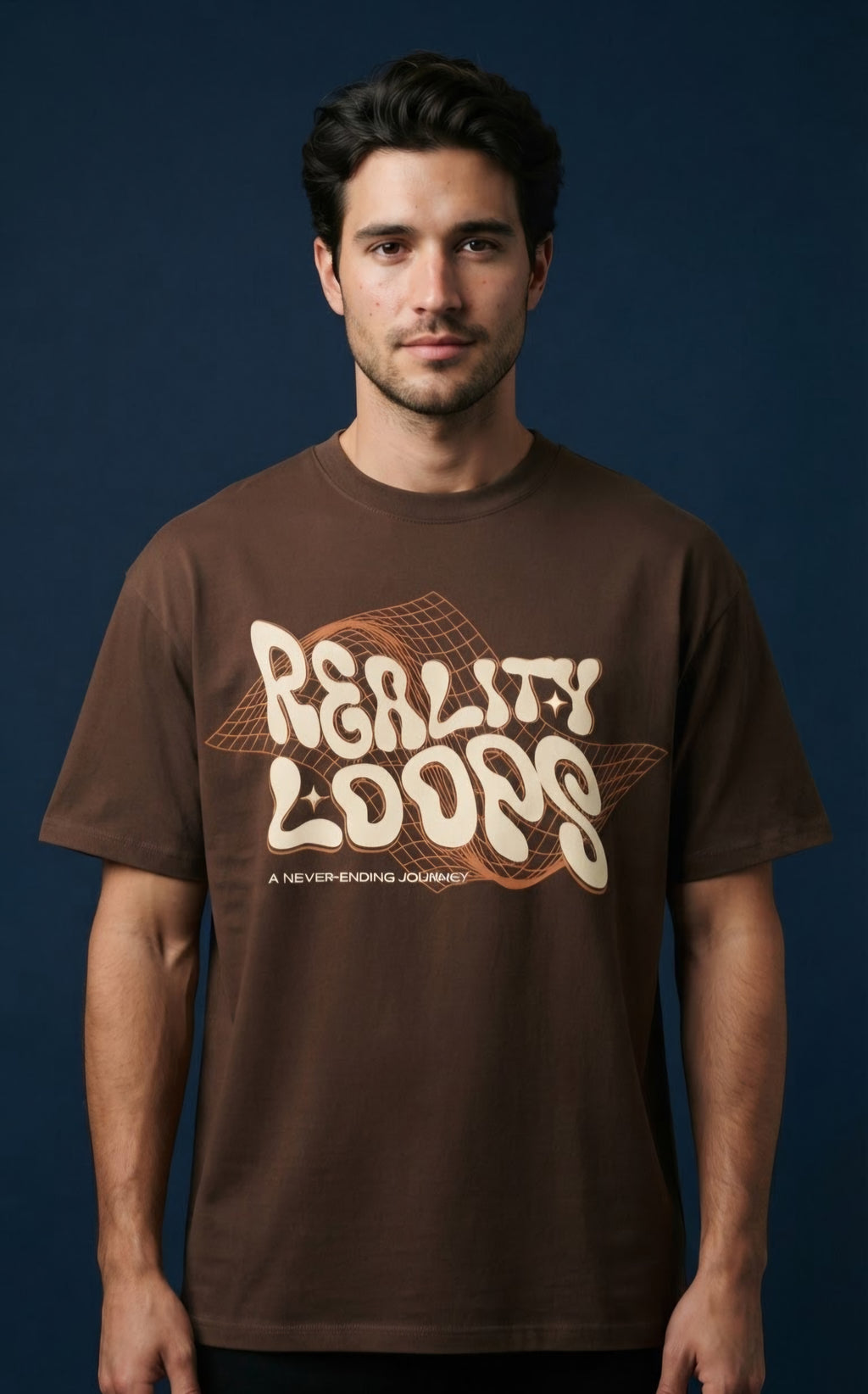 Reality Loops Oversized Graphic T-Shirt
